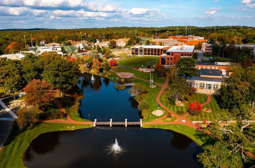 Endicott College campus from the air
